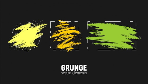 Grunge backgrounds set