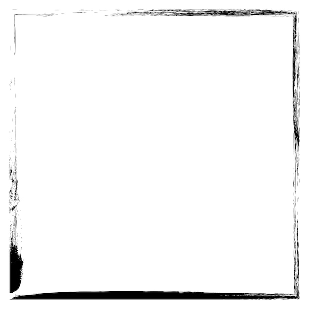 Grunge black and white frame background Vector