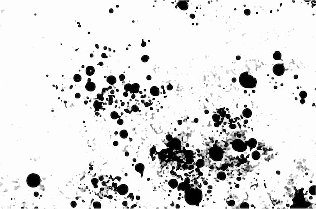 Vector grunge black and white pattern monochrome particles abstract texture black and white grunge texture