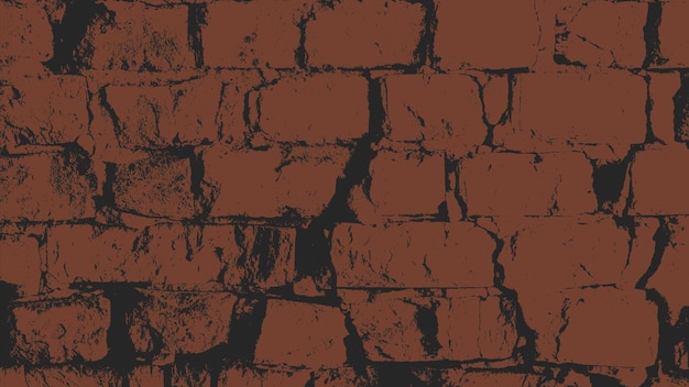 Grunge brick wall texture Vector background