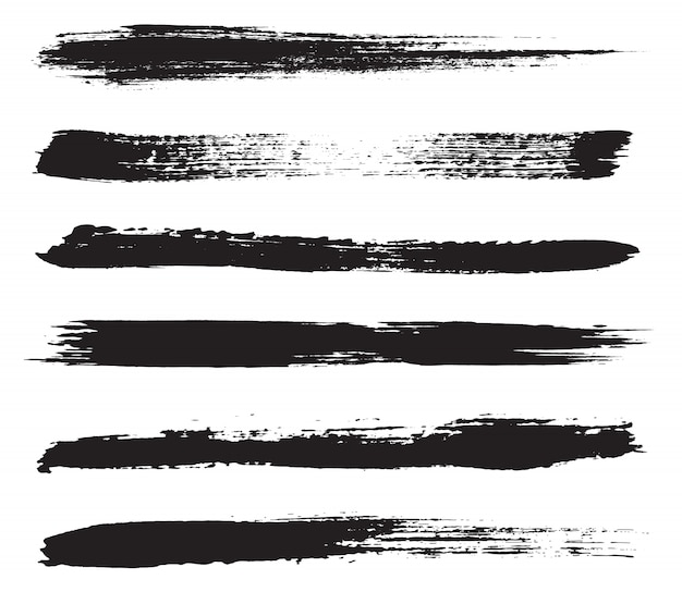 Grunge brush strokes