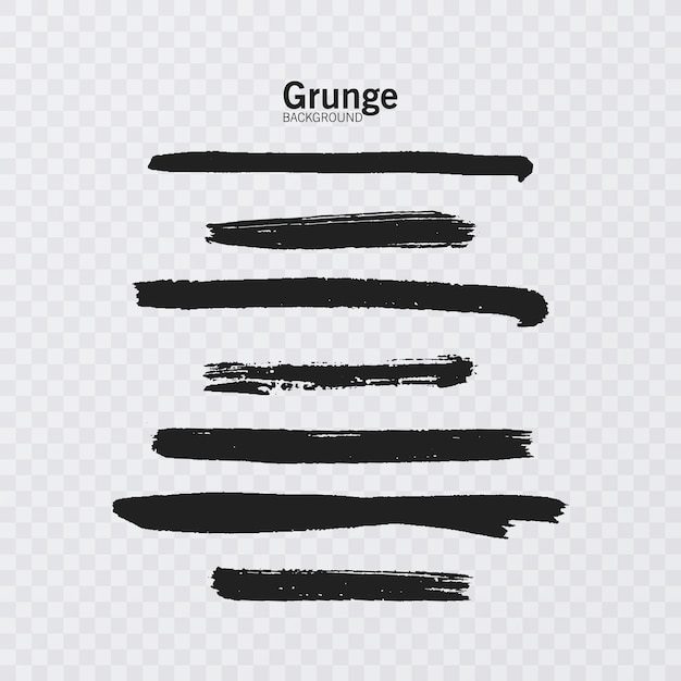 Grunge design elements Ink grunge splat collection vector