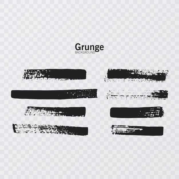 Grunge design elements Ink grunge splat collection vector