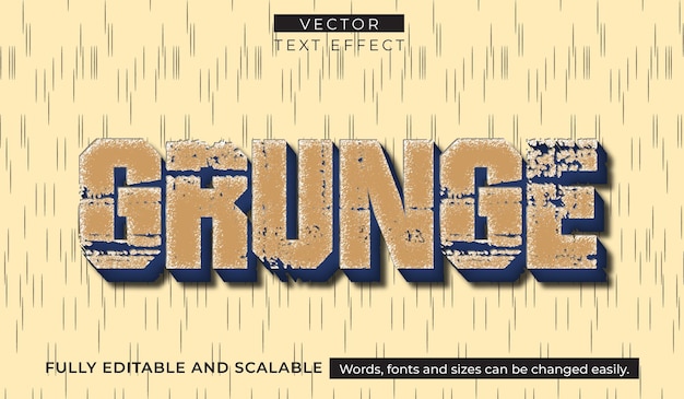 Grunge Editable Text Effect