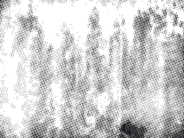 Grunge halftone dots background. Offset Printing Texture.