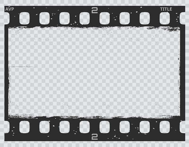 Grunge movie film strip vintage filmstrip frame