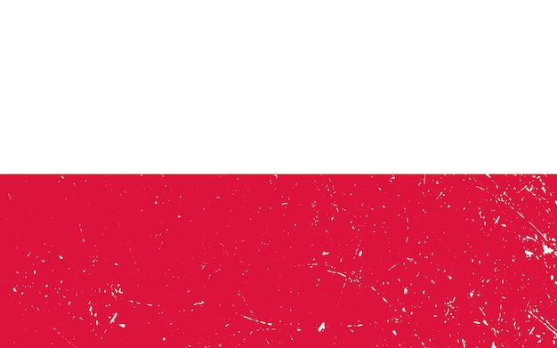 Grunge national flag of Poland