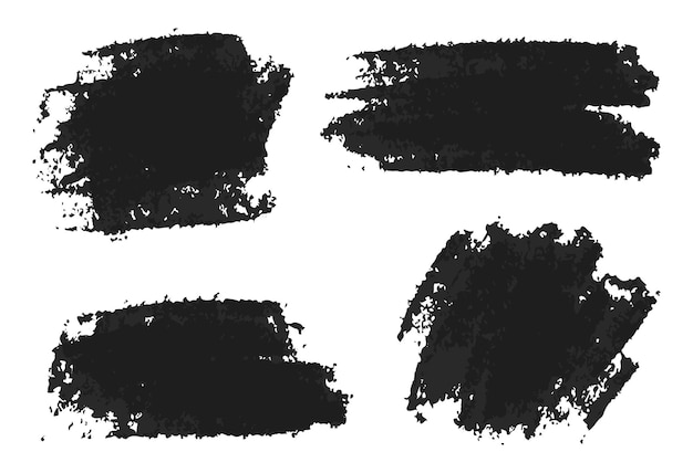 Grunge paint brush stroke banners