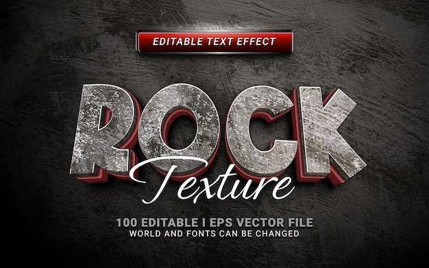 Grunge rock text effect