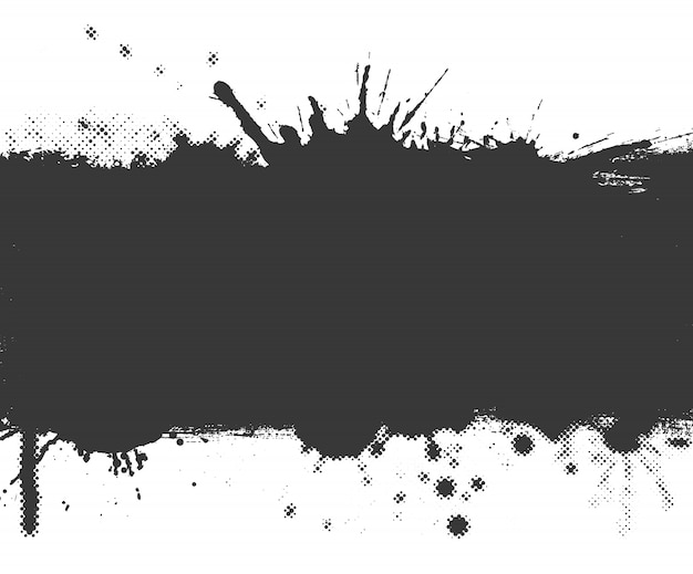 Grunge splash banner