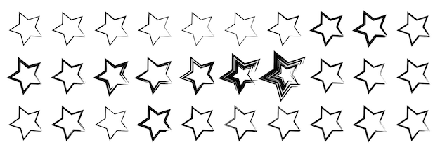 Grunge star background. Vector star symbol.