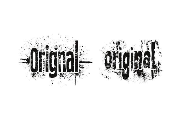 Vector grunge style original textu vector illustration design