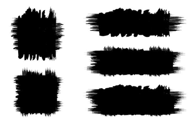 grunge texture brush set