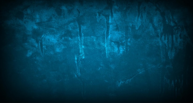 Grunge texture effect background with blue concrete wall dirty style concept