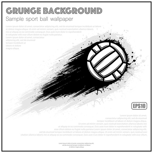 Grunge white waterpolo splash moving