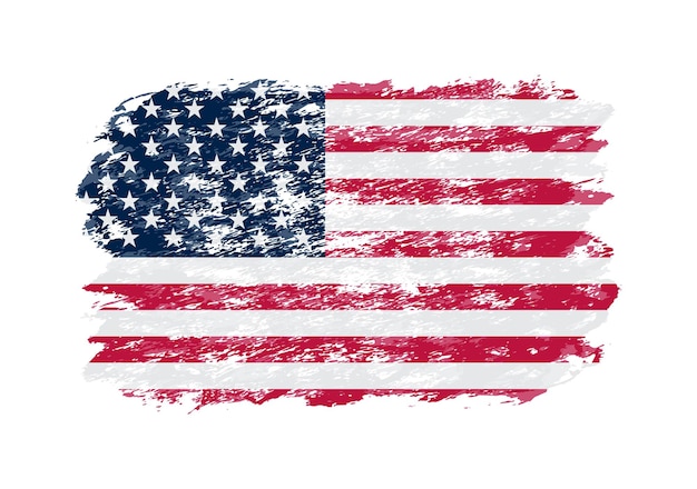 Grungy united states flag.