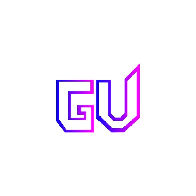 gu minimalist logo