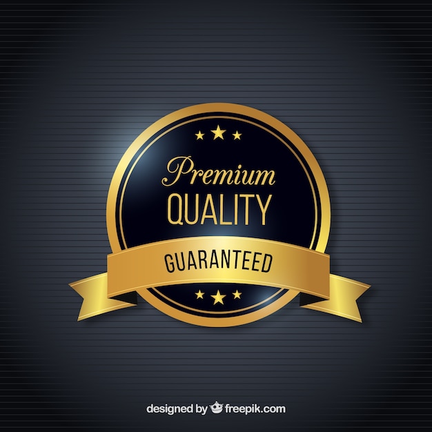 Guarantee label with backgroud