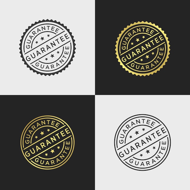 Vector guarantee stamp vector template