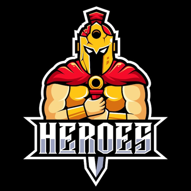 guardian heroes mascot logo esports