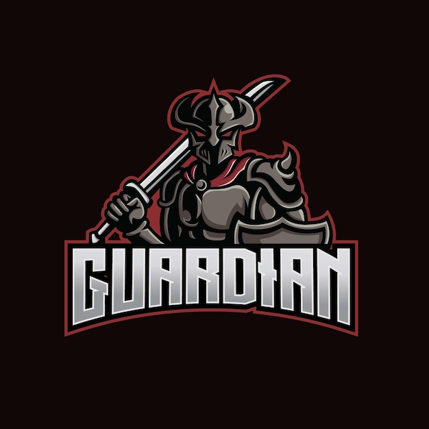 guardian mascot esport logo design