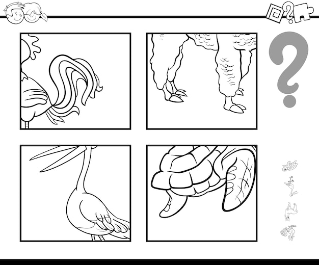 guess animal coloring page