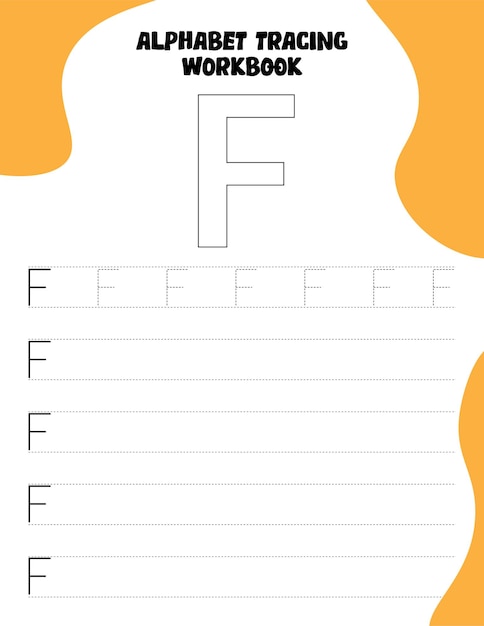 Guided Letter Tracing Workbook Letter - F