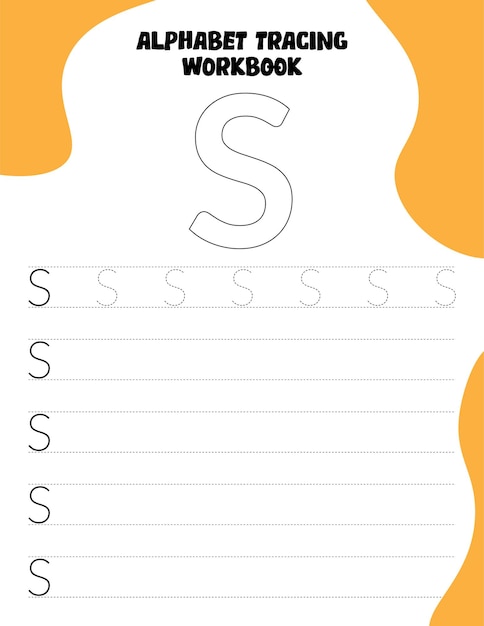 Guided Letter Tracing Workbook Letter - S