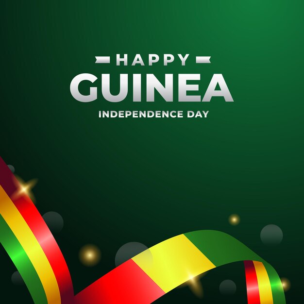 Vector guinea independence day design illustration collection