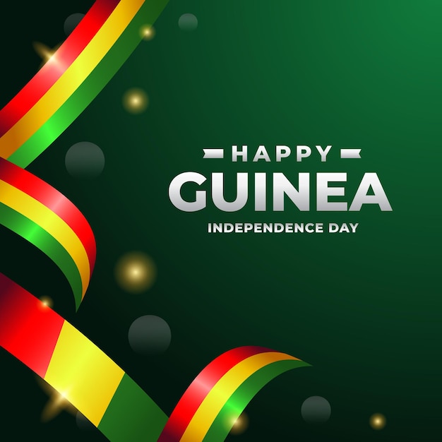 Vector guinea independence day design illustration collection