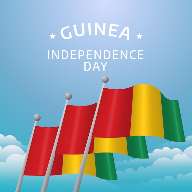 guinea independence day design template