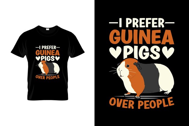 Guinea pig tshirt design