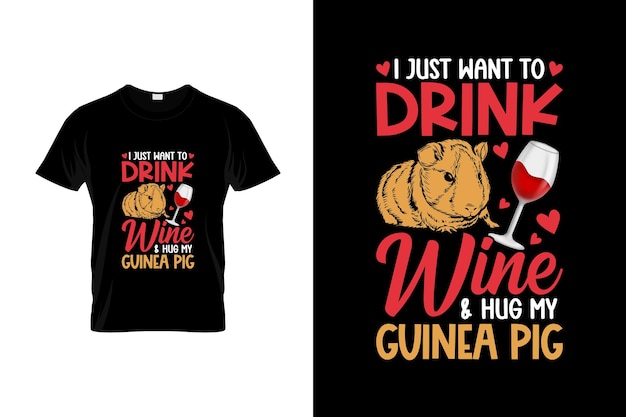 Guinea pig tshirt design