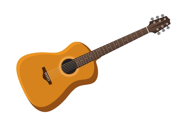 Guitar Acoustic Music Instrument Vector