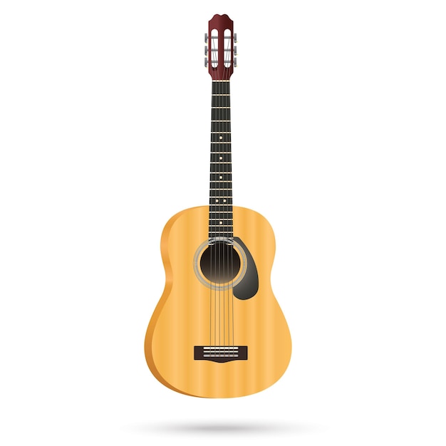 guitar flat vector illustration