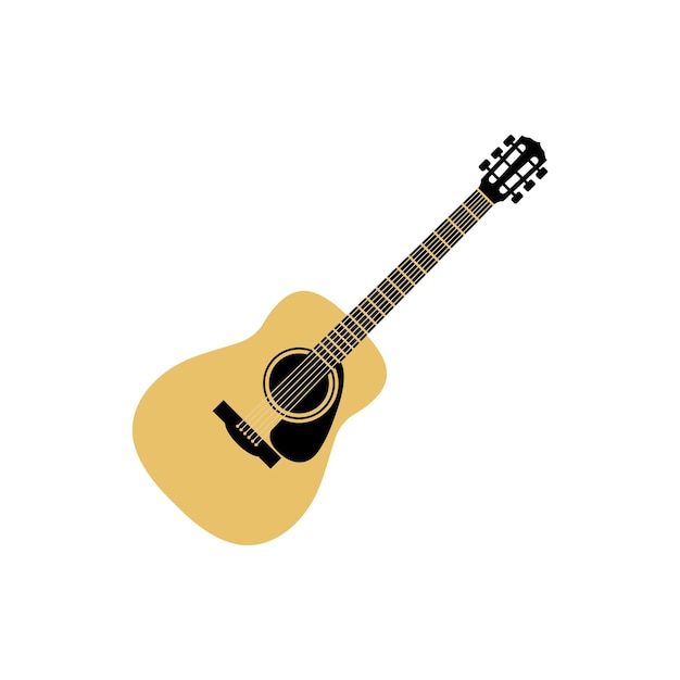 guitar graphic design template vector