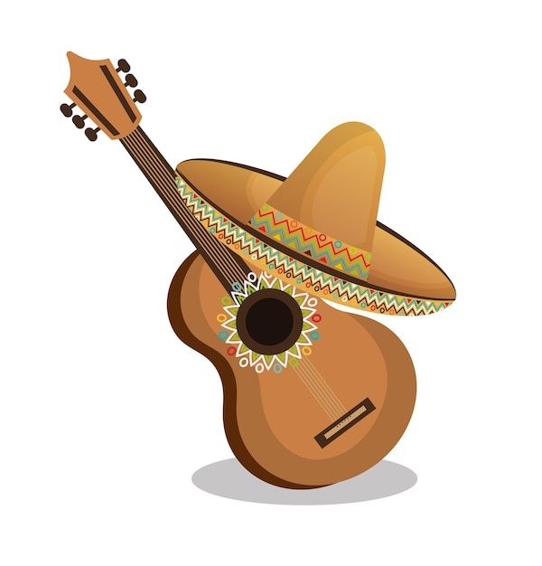 guitar instrument musical icon vector illustration design