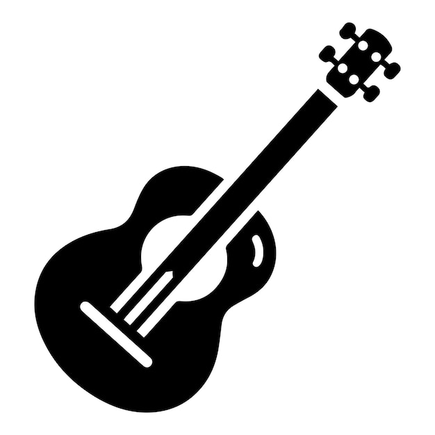 A Guitar Vector Art Illustration EPS File