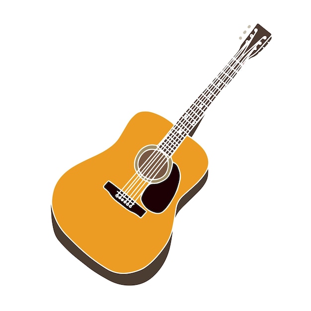 Guitar vector illustration Musical instrument