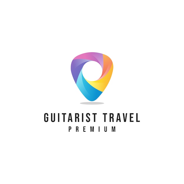 Guitarist travel logo