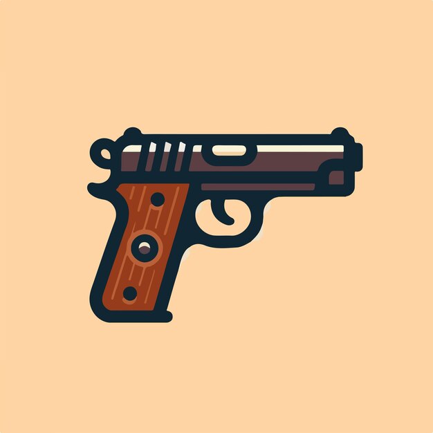 gun vector logo