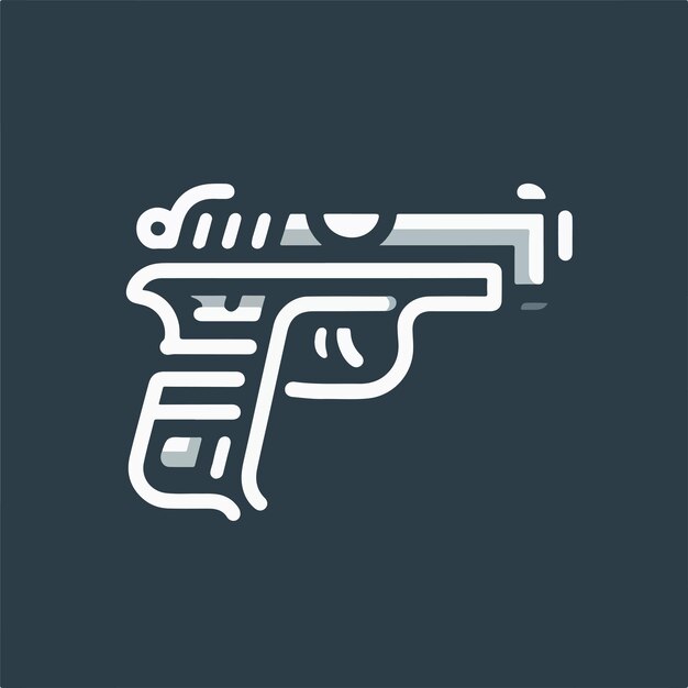 gun vector logo