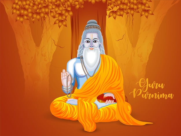 Guru purnima indian festival background