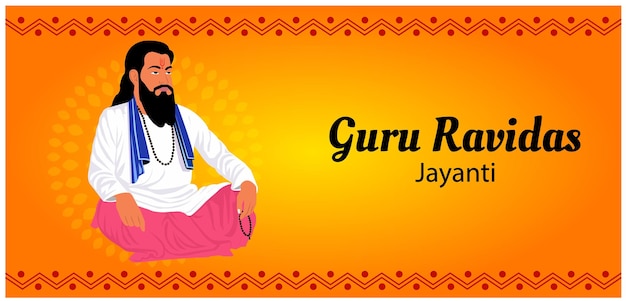 Guru Ravidas Jayanti Vector Illustration