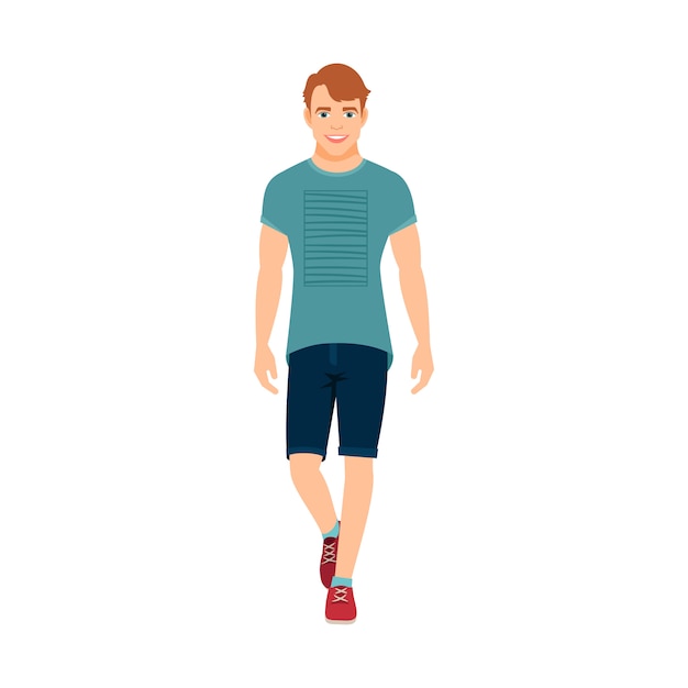 Guy in summer clothes