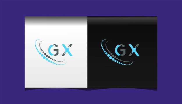 GX initial modern logo design vector icon template