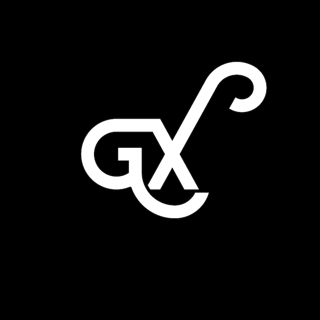 GX letter logo design on black background GX creative initials letter logo concept gx letter design GX white letter design on black background G X g x logo