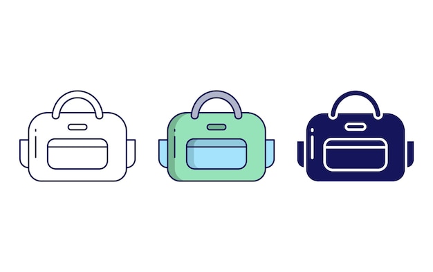 Gym Bag vector icon