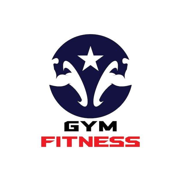 Gym fitness health people logo vector image