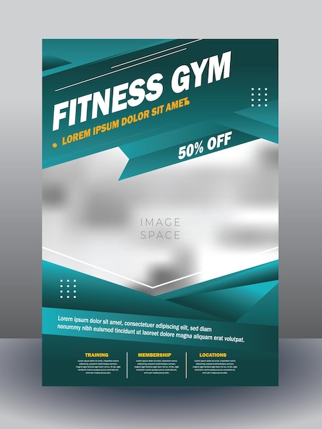 Gym fitness social media post template